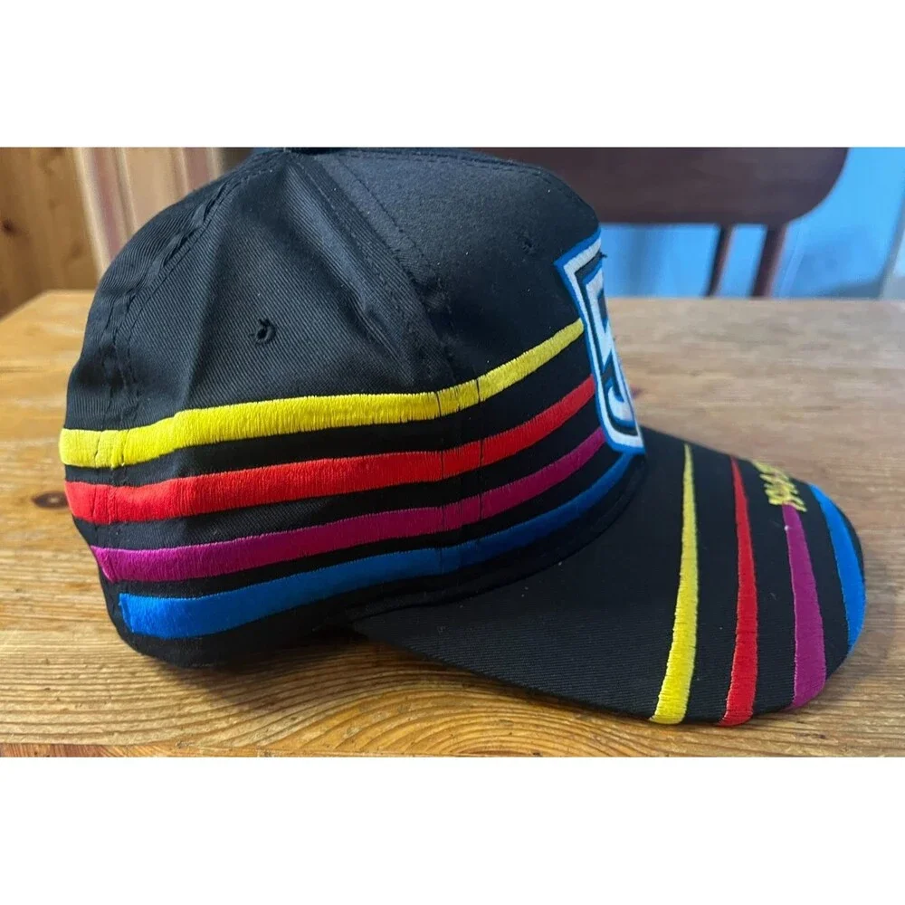 Vintage NASCAR Snapback Hat 50th Anniversary Black Racing Chase Authentics